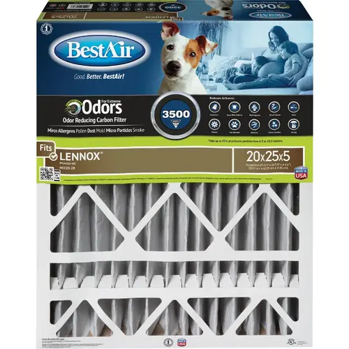 20 In. x 25 In. x 5 In. Lennox MERV 13 Deep Pleat Furnace Filter