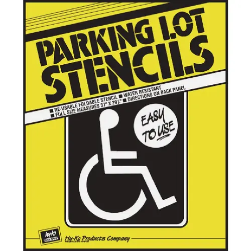 Hy-Ko Handicapped Parking Lot Stencil Hy-Ko Handicapped Parking Lot Stencil