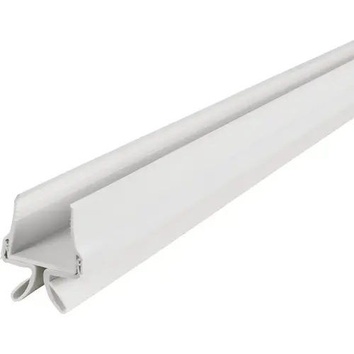 Building Products CINCH 1.375 In. W. x 2.125 In. H. x 32 In. L. Vinyl & Rubber White Door Bottom