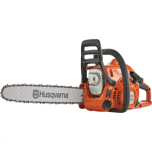 Husqvarna Gas Chainsaw, Gasoline, 38.2 cc Engine Displacement, 2-Cycle, X-Torq Engine, 28 in Cutting Capacity Husqvarna Gas Chainsaw, Gasoline, 38.2 cc Engine Displacement, 2-Cycle, X-Torq Engine, 28 in Cutting Capacity
