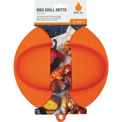 Silicone Grill Mitt Orange