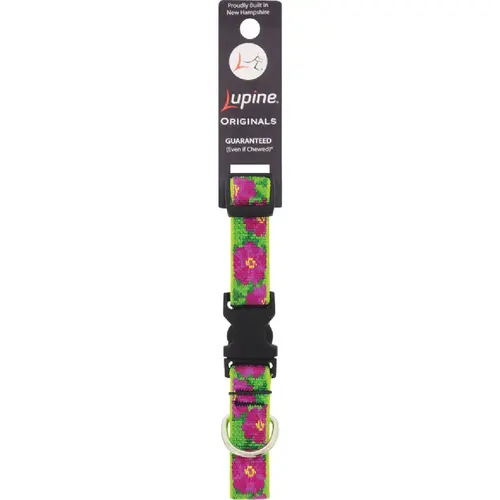 3/4 In. Petunias 9 In. to 14 In. Adjustable Collar Pink Multi 3/4 In. Petunias 9 In. to 14 In. Adjustable Collar Pink Multi