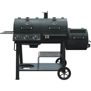 Oklahoma Joe's 24203004 Canyon Combo Charcoal/Gas Smoker & Grill Black