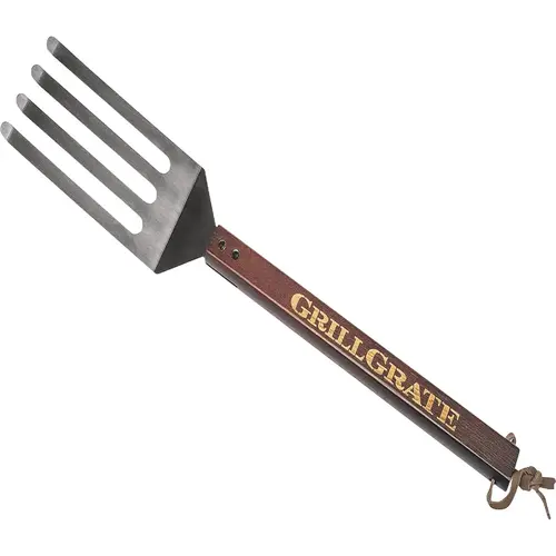 Grillgrate Grate Tool, Stainless Steel Blade, Wood Handle