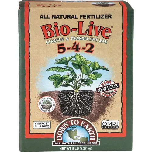 5 Lb. Bio Live 5-4-2 Organic Fertilizer Mix 5 Lb. Bio Live 5-4-2 Organic Fertilizer Mix