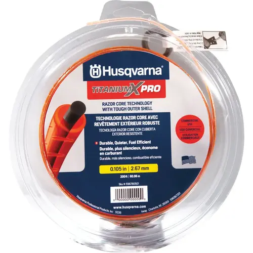 TitaniumX Pro Trimmer Line 0.105 In. Gauge Orange 200 Ft. 1 Lb. Donut Trimmer Line