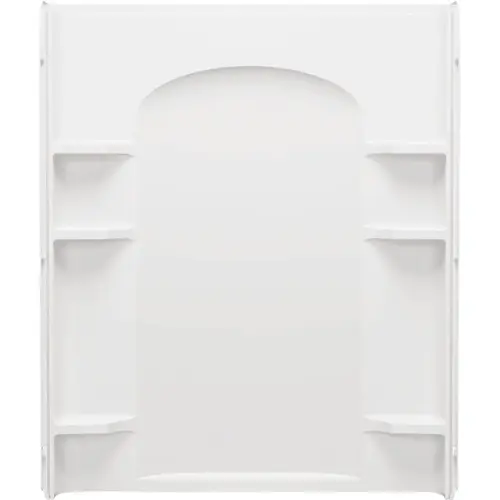 Ensemble 60 In. W. x 72-1/2 In. H. White Vikrell Shower Back Wall