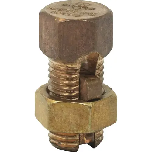 #12 SOL/STR to #10 SOL/STR Copper Split Bolt Connector #12 SOL/STR to #10 SOL/STR Copper Split Bolt Connector