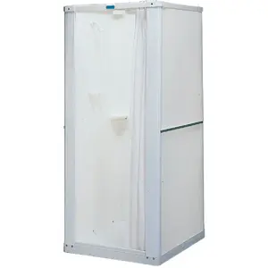 Mustee 68 Durastall 32-5/8 In. W x 74-3/4 In. H x 32-5/8 In. D White Thermoplastic Shower Stall