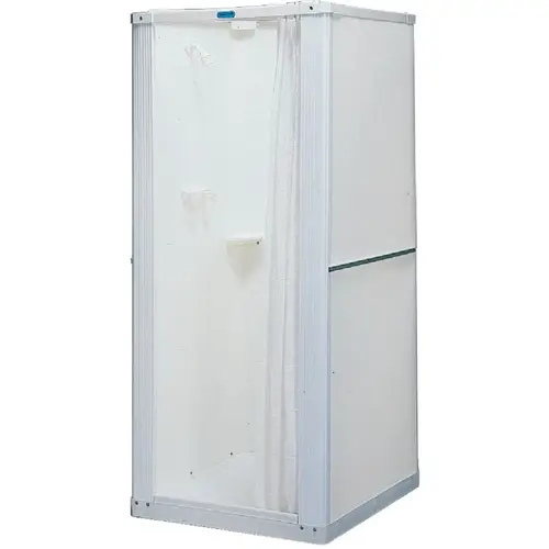 Durastall 32-5/8 In. W x 74-3/4 In. H x 32-5/8 In. D White Thermoplastic Shower Stall