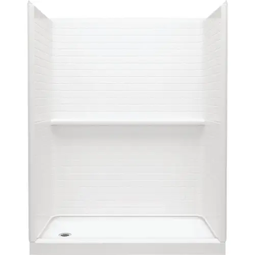 Traverse 30 In. D. End Wall Set White