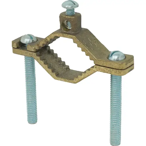 1-1/4 In. to 2 In. #10 STR to #2 STR Bronze Ground Clamp