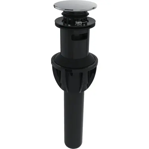 Compass Manufacturing 1-1/4 In. Polished Chrome Easy Clean Drain Safeguard Push Style Pop-Up Drain