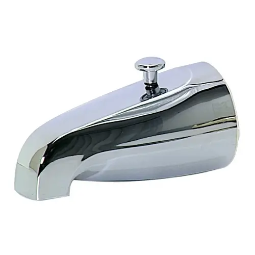 5-1/2 In. Chrome-Plated Zinc Bathtub Spout with Diverter 5-1/2 In. Chrome-Plated Zinc Bathtub Spout with Diverter