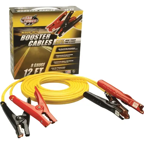 12 ft 8 Gauge 200 Amp Booster Cable 12 ft 8 Gauge 200 Amp Booster Cable