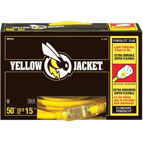 50 Ft. 10/3 Contractor Grade Extension Cord Yellow 50 Ft. 10/3 Contractor Grade Extension Cord Yellow