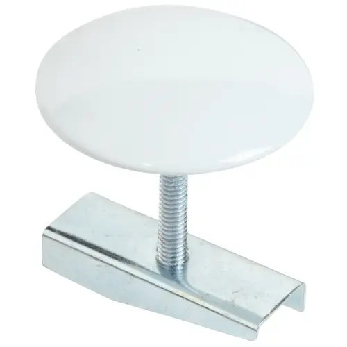 1-3/4 In. White Metal Faucet Hole Cover