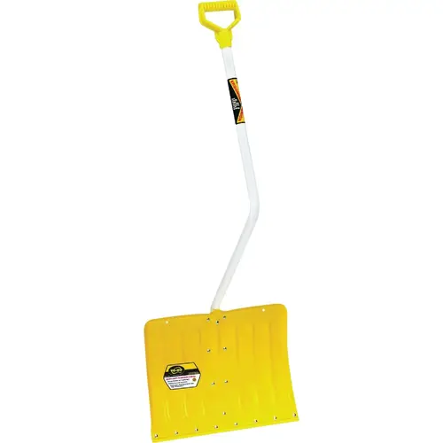 18 In. Aluminum Snow Shovel with Steel Wear Strip and 40 In. Aluminum Handle