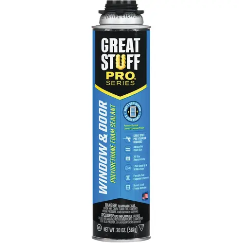 Pro 20 Oz. Window & Door Foam Sealant for Pro Dispensing Gun Orange