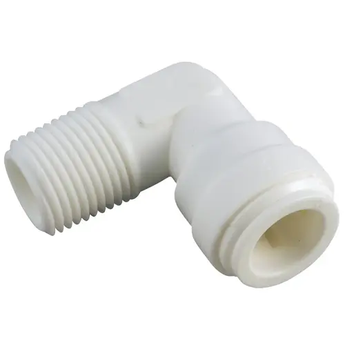 1/4 In. OD x 1/4 In. MPT 90 Deg. Push-in Male Plastic Elbow (1/4 Bend) 1/4 In. OD x 1/4 In. MPT 90 Deg. Push-in Male Plastic Elbow (1/4 Bend)