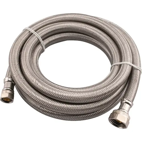 3/8 In. C X 1/2 In. F X 96 In. L. Braided Stainless Steel Faucet Supply Line