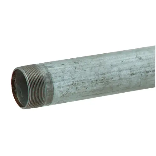 2 In. x 18 In. Carbon Steel Threaded Galvanized Pipe 2 In. x 18 In. Carbon Steel Threaded Galvanized Pipe