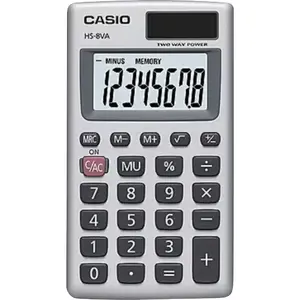 CASIO, INC. HS8VASB Pocket 8-Digit Pocket Calculator