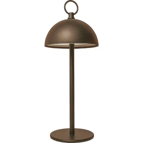 Amerelle Branson Brown Rechargeable Indoor/Outdoor LED Lamp