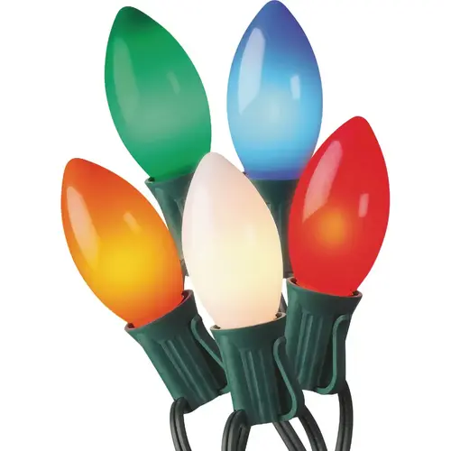 Multi 20-Bulb 20 Staylit Traditional Glow C9 Ceramic LED Light Set Multi 20-Bulb 20 Staylit Traditional Glow C9 Ceramic LED Light Set