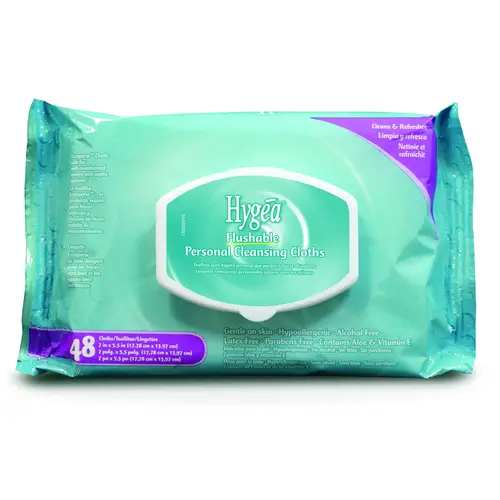 Sani Professional/Nice Pak Wipes Adult Flusha, 48 Count