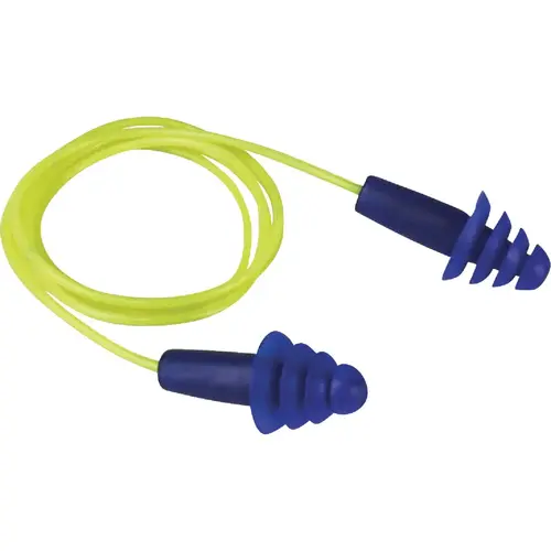 NRR 27 dB Corded Rubber Earplugs with Case Pair