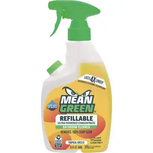 Mean Green 394172 28 Oz. Tropical Breeze Refillable Bathroom Cleaner