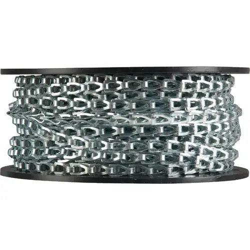 Sash Chain, 100 ft L, 106 lb Working Load, Steel, Bright Zinc Sash Chain, 100 ft L, 106 lb Working Load, Steel, Bright Zinc