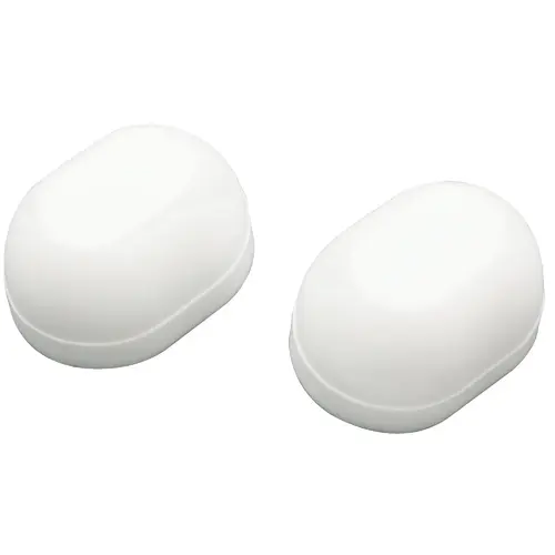 Oval White Plastic Snap-On Toilet Bolt Caps (2 Ct.) Oval White Plastic Snap-On Toilet Bolt Caps (2 Ct.)