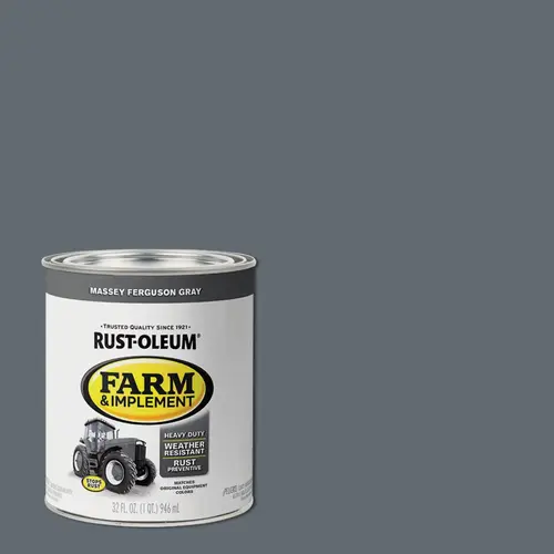 Ｎｏ．１１ Rust-Oleum 280157 1 Quart Massey Ferguson Gray Gloss Farm
