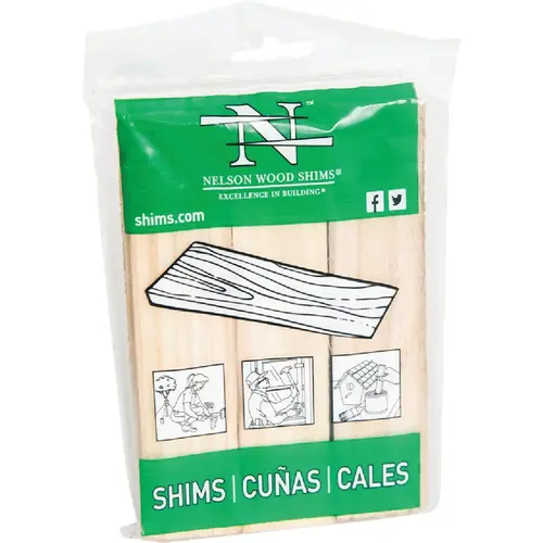 6 In. L Wood Shim (9-Count)