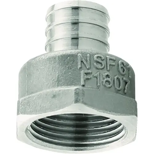 Plumbeez 3/4 In. x 3/4 In. FPT Stainless Steel PEX Adapter Plumbeez 3/4 In. x 3/4 In. FPT Stainless Steel PEX Adapter