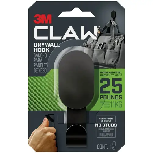 Claw 25 Lb. Black Drywall Hook Claw 25 Lb. Black Drywall Hook