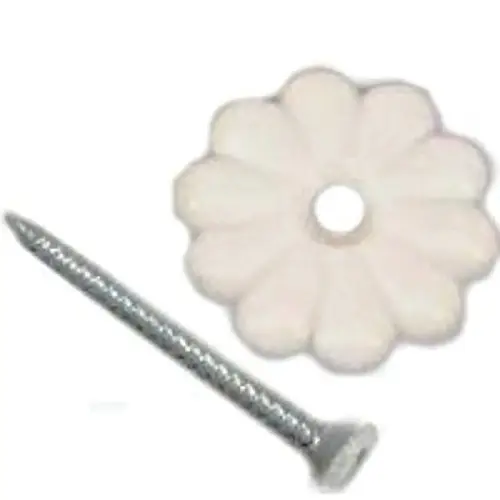 White Rosette with Screws (24-Count) White Rosette with Screws (24-Count)