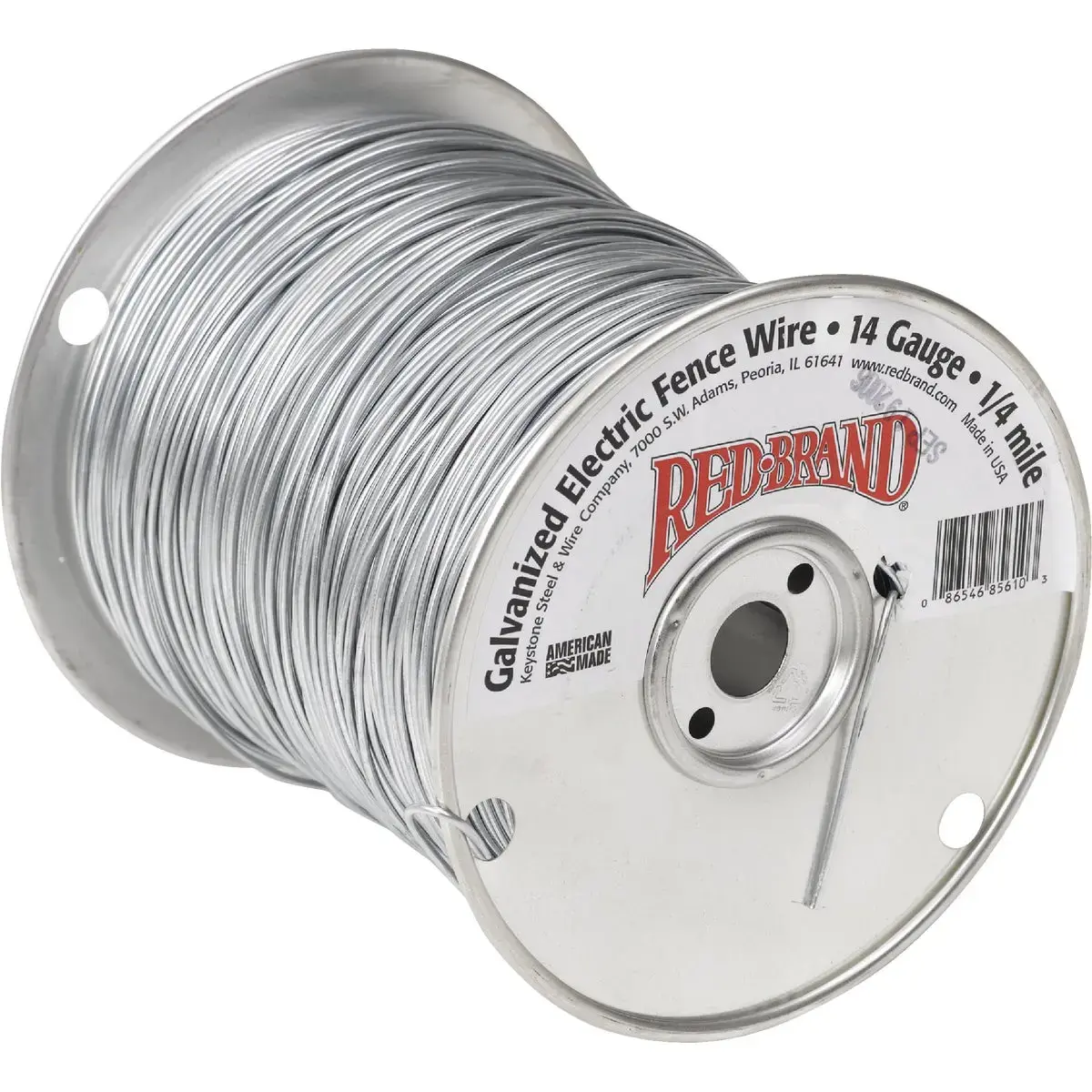 Keystone Technologies Red Brand 1/2-Mile x 14 Ga. Steel Electric Fence Wire 85611 Keystone Technologies Red Brand 1/2-Mile x 14 Ga. Steel Electric Fence Wire 85611