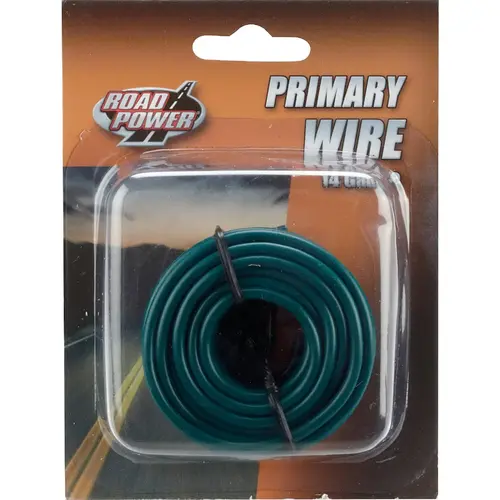 17 Ft. 14 Ga. PVC-Coated Primary Wire, Green