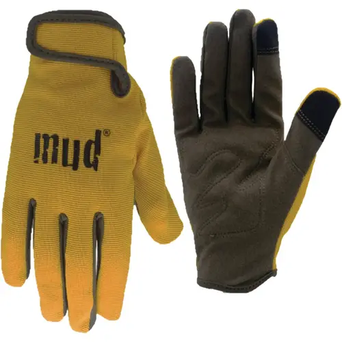 Women's Medium/Large Synthetic Leather Saffron Garden Glove Pair Women's Medium/Large Synthetic Leather Saffron Garden Glove Pair