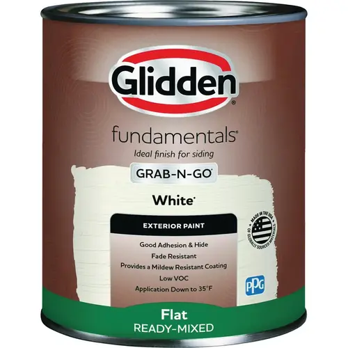 Fundamentals Exterior Grab-N-Go White Flat Quart