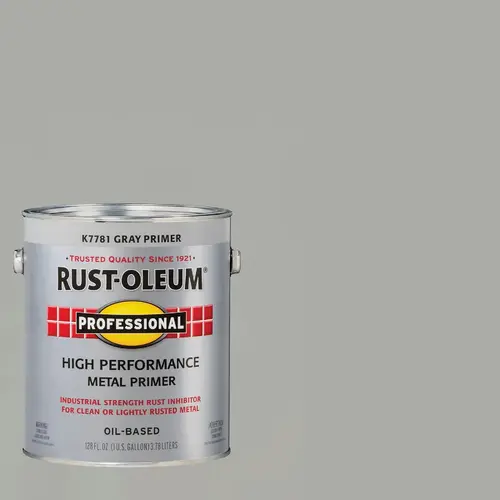 Professional Oil-Based Flat VOC Formula Metal Primer, Gray, 1 Gal. - pack of 2 Professional Oil-Based Flat VOC Formula Metal Primer, Gray, 1 Gal. - pack of 2