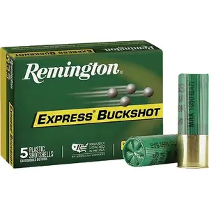 Remington 66065 Express 12 ga 2-3/4 In. 00BK/9 Pellets Buckshot Ammunition