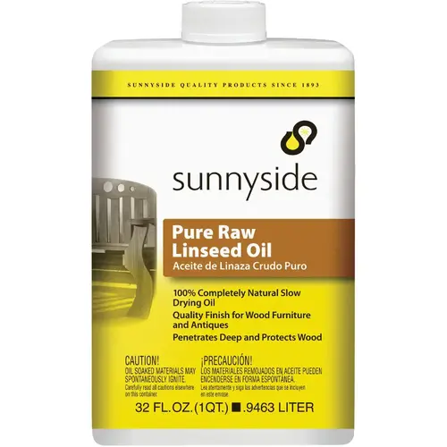 Pure Raw Linseed Oil, 1 Qt.