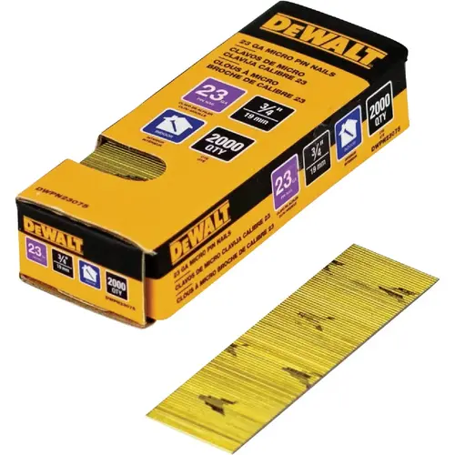 3/4 In. 23-Gauge Bright Pin Nail (2000 Ct.)