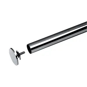 Organized Living 7913151034 FreedomRail Rod Stop Chrome