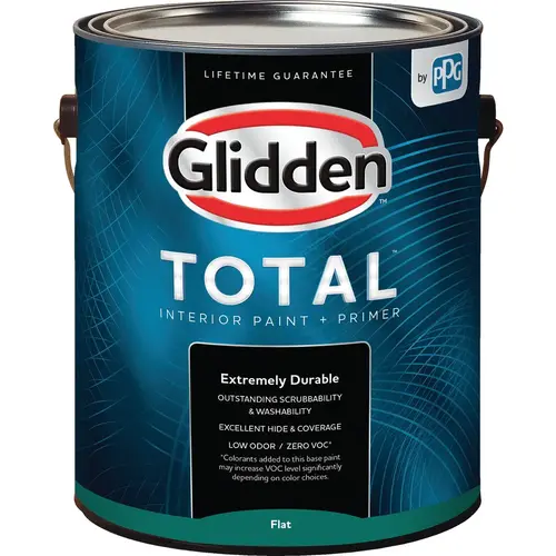 Total Interior Paint + Primer Flat Ultra Deep Base 1 Gallon