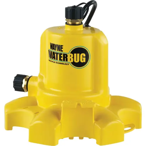 WaterBUG 1/6 HP Submersible Utility Pump with Multi-Flo Technology